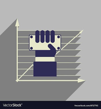 Flat web icon with long shadow economic money in vector image