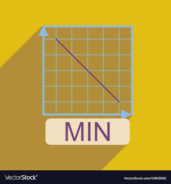 Flat web icon with long shadow falling graph vector image
