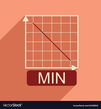 Flat web icon with long shadow falling graph vector image