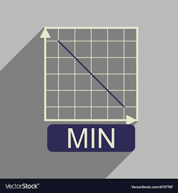 Flat web icon with long shadow falling graph vector image
