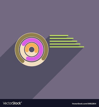 Flat web icon with long shadow financial vector image