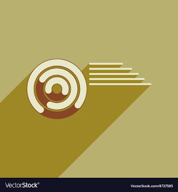 Flat web icon with long shadow financial vector image