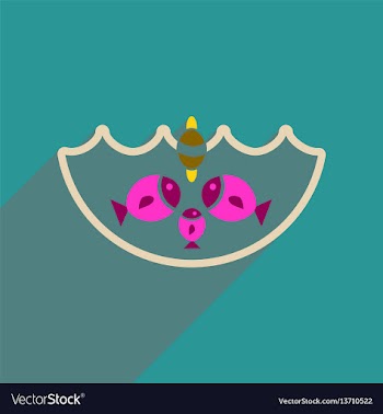 Flat web icon with long shadow fish fishing vector image