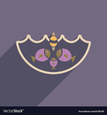 Flat web icon with long shadow fish fishing vector image