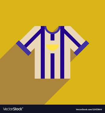 Flat web icon with long shadow football shirt vector image