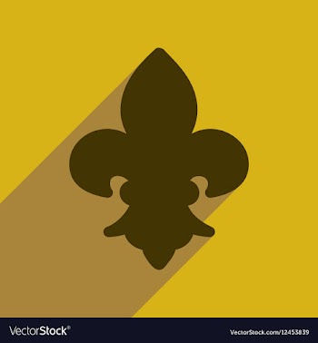 Flat web icon with long shadow French sign vector image