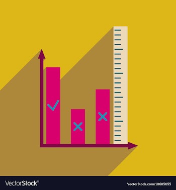 Flat web icon with long shadow graph vector image