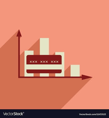 Flat web icon with long shadow graph vector image
