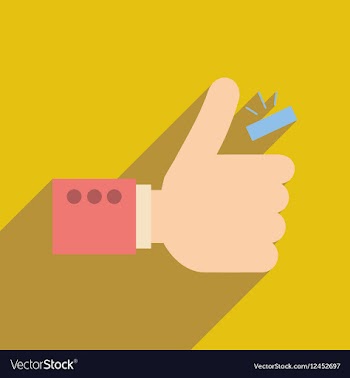 Flat web icon with long shadow hand coin vector image