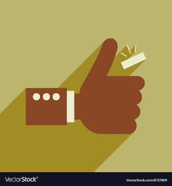 Flat web icon with long shadow hand coin vector image