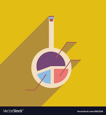 Flat web icon with long shadow infographics liquid vector image