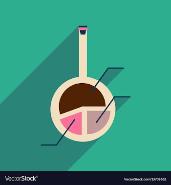 Flat web icon with long shadow infographics liquid vector image