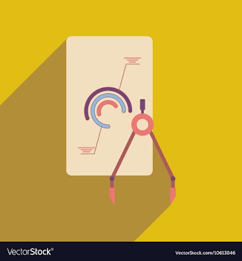 Flat web icon with long shadow infographics vector image