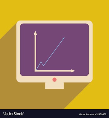 Flat web icon with long shadow infographics vector image