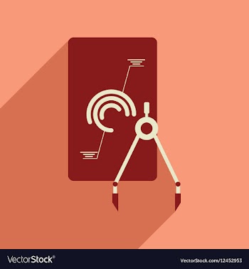 Flat web icon with long shadow infographics vector image