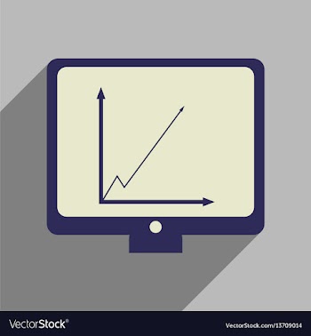 Flat web icon with long shadow infographics vector image