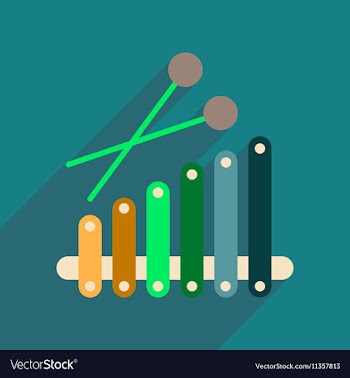 Flat web icon with long shadow instrument vector image