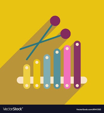 Flat web icon with long shadow instrument vector image