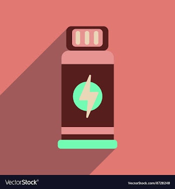 Flat web icon with long shadow jar Energy vector image