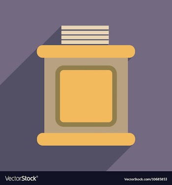 Flat web icon with long shadow judicial tribune vector image