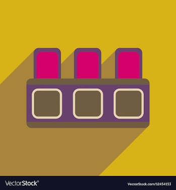 Flat web icon with long shadow judicial tribune vector image