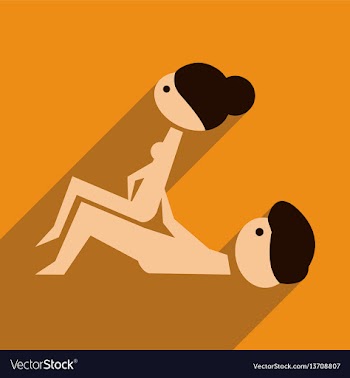 Flat web icon with long shadow kamasutra vector image