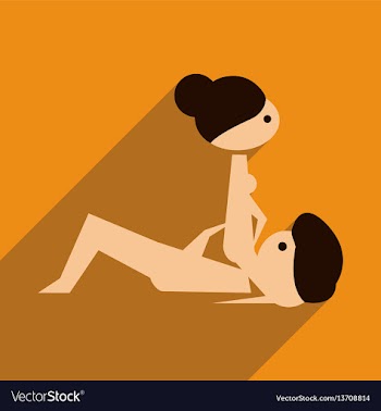 Flat web icon with long shadow kamasutra vector image