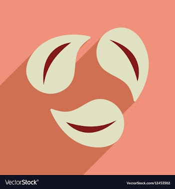 Flat web icon with long shadow leaves vector image