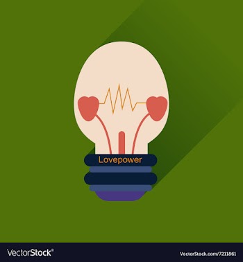 Flat web icon with long shadow love power vector image