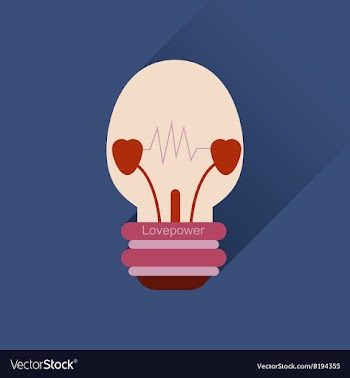 Flat web icon with long shadow love power vector image