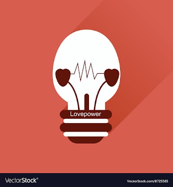 Flat web icon with long shadow love power vector image