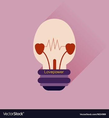 Flat web icon with long shadow love power vector image