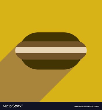 Flat web icon with long shadow macaroon vector image