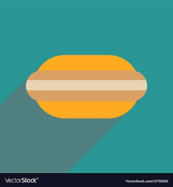 Flat web icon with long shadow macaroon vector image