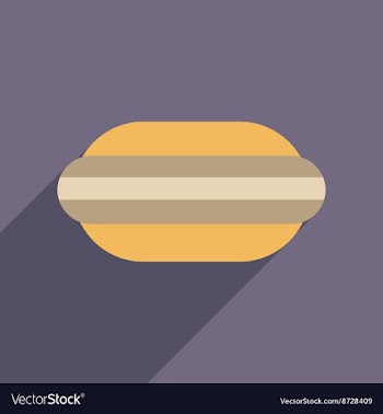 Flat web icon with long shadow macaroon vector image