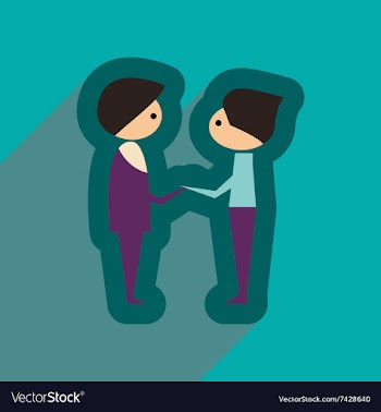 Flat web icon with long shadow male friends vector image