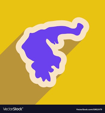Flat web icon with long shadow map of Greece vector image