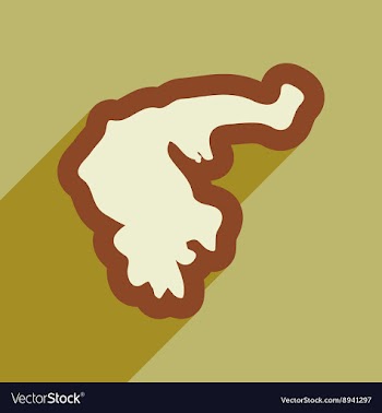 Flat web icon with long shadow map of Greece vector image