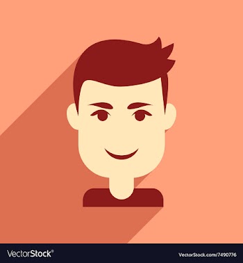 Flat web icon with long shadow men haircut vector image