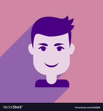 Flat web icon with long shadow men s haircut vector image
