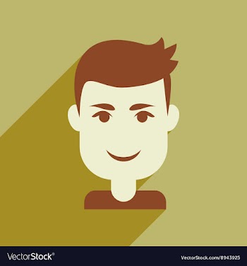 Flat web icon with long shadow mens haircut vector image