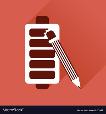 Flat web icon with long shadow mobile battery vector image