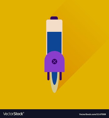 Flat web icon with long shadow mobile battery vector image