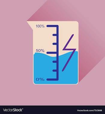 Flat web icon with long shadow mobile battery vector image