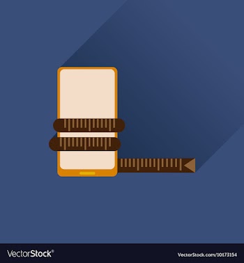 Flat web icon with long shadow mobile diet vector image