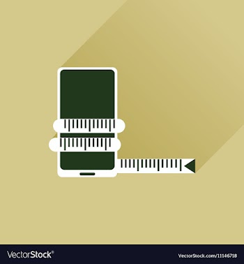 Flat web icon with long shadow mobile diet vector image