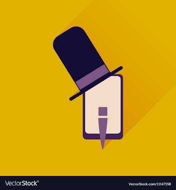 Flat web icon with long shadow mobile gentleman vector image