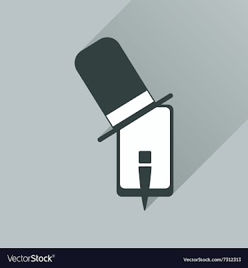 Flat web icon with long shadow mobile gentleman vector image