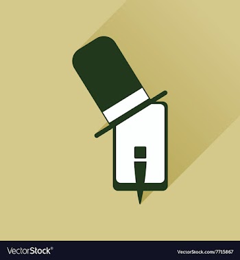 Flat web icon with long shadow mobile gentleman vector image