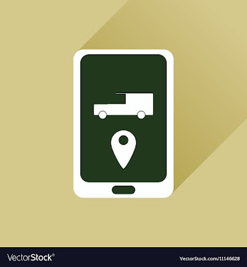 Flat web icon with long shadow mobile navigation vector image